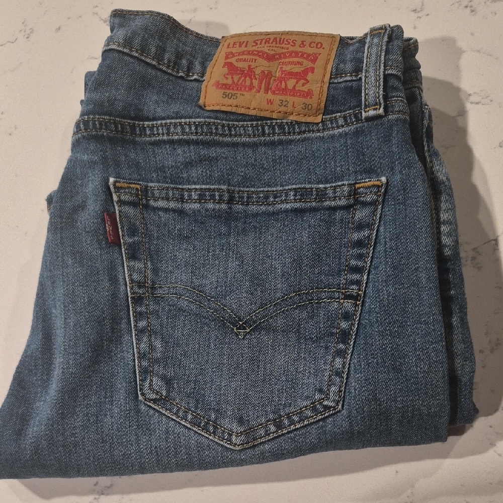 Men's Levi's 505 Blue Denim Jeans